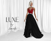 LUXE Gown RedSpark Blk