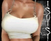 Chain Strap Tank White