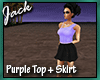 Purple Top and Skirt