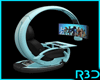 R3D Gaming Station Cyan