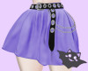 ☽ Goth Skirt Purple