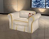 White Red Gold Sofa 3