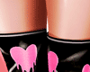 Pink Vinyl Boots