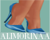 *A* Satin Blue Pumps