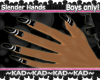 |KAD|SlenderNails~Black~