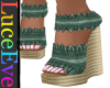 Green Poria Wedges