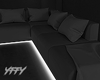 Couch Black Neon Modern