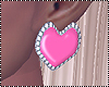 J*Pink Heart Earrings