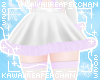 K| Fur Trim Skirt Lilac