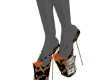 peach heels