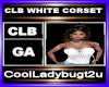 CLB WHITE CORSET
