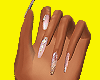 pink crystal nails