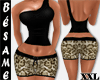 ~B~LEOPARD PJ SHORT XXL