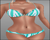 Green White Bikini
