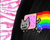 nyan cat hair pin !