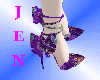 Purple high heels Uni
