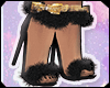 Black Fur Heels