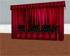 Red Curtain Canopy Bed