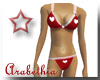.A.Red Lace Heart Bikini