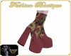 NJ] Camo Red Boots