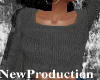 New: Gray Crop Sweater
