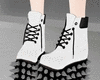 C! Spike Boots - White