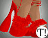T! C'mas Red Fur Heels