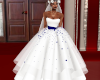 ! WhiteBlue WeddingDress