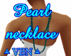 Pearl necklace green eme