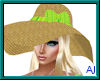 (AJ) Straw Beach Hat
