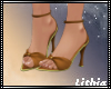 L|  Brown Heart Pumps