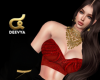 ๔ Red Bustier Top