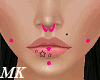 MK*Pink Face Percings
