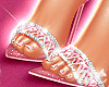 Heart Jeweled Heels Rose