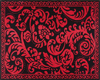MODERN RUG BLACK AND RED