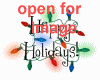 happy holiday sign