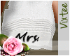 {VD}Towel|MRS.|White