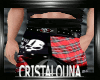 Black gothic belted pant