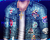 Patched Denim Jacket
