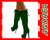 Green Christmas Boots 