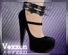 +Spiked Black Rose Heel+