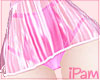 p. pink latex skirt