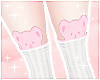 C! Bear Socks Pinku