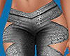 Sexy Grey Open Pants
