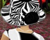 white black tiger hat