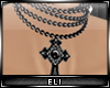 E> Crossed Pearls Black
