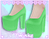 Glitter Heels | Lime