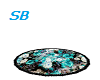 SB* Turquoise&Black Rug