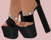 E* Black Carmen Heels