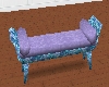 LL-lilac cushioned bench